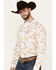 Image #2 - Ariat Men's Team Charlie Floral Print Logo Long Sleeve Button-Down Western Shirt, Natural, hi-res
