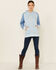 Image #2 - Kimes Ranch Women's Ash Grey Amigo Logo Hoodie, Blue, hi-res