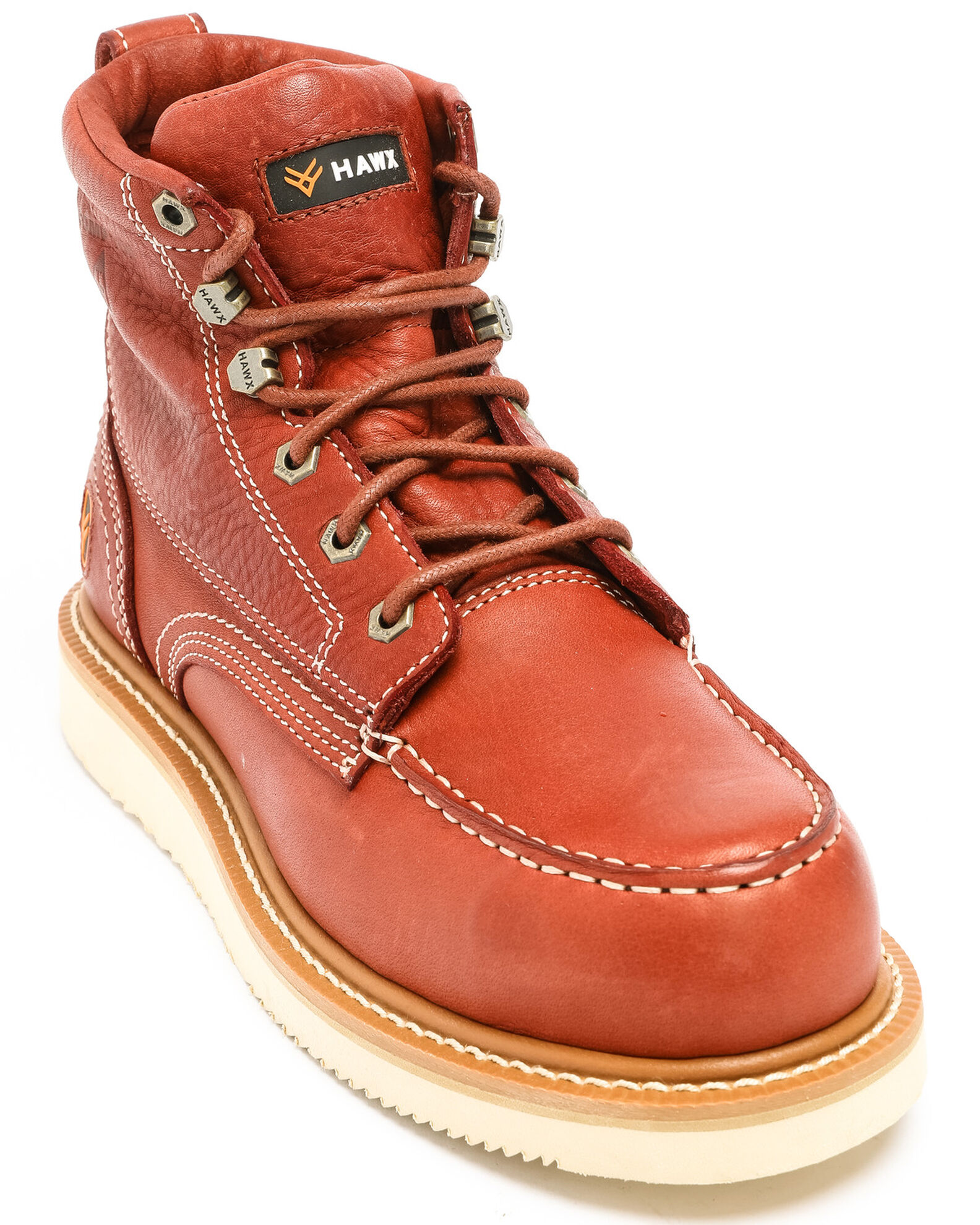 Red hawk work boots cheap