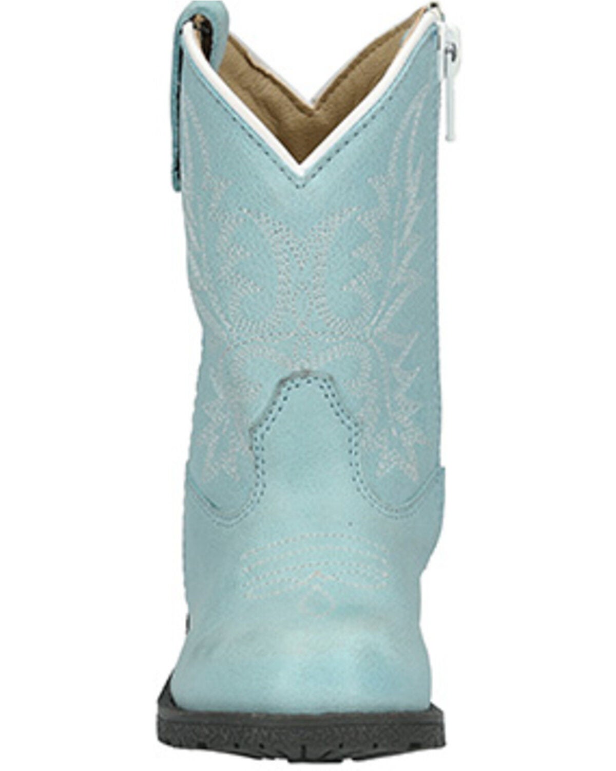 Image #3 - Smoky Mountain Toddler Girls' Hopalong Western Boots - Round Toe, Light Blue, hi-res