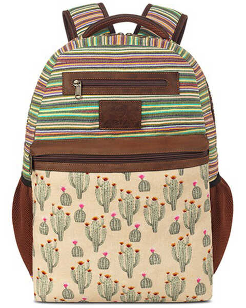Ariat Women's Boot Barn Exclusive Striped Cactus Backpack, Multi, hi-res
