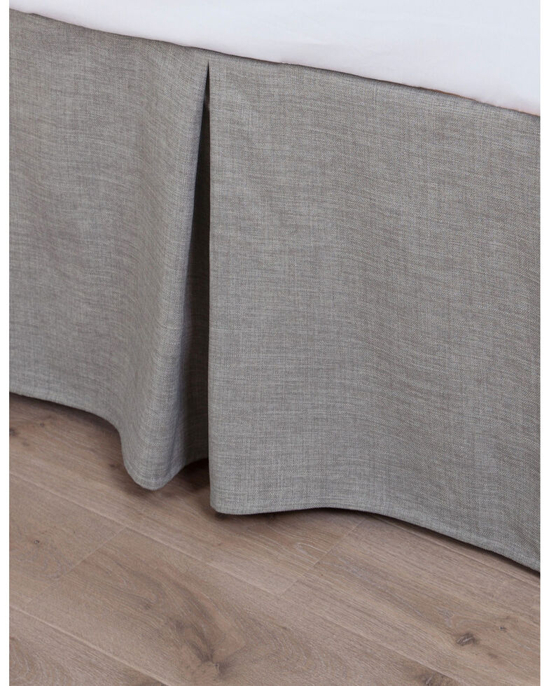 HiEnd Accents Solid Linen Bed Skirt - Queen, Taupe, hi-res