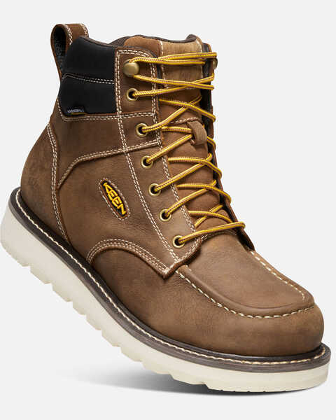 Keen Men's Cincinnati 6" Waterproof Boots, Brown, hi-res