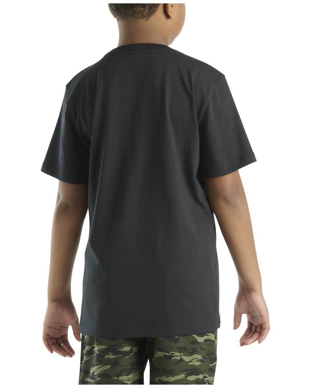 Image #3 - Carhartt Boys' Logo Short Sleeve T-Shirt, Black, hi-res