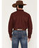 Image #4 - Cody James Men's Basic Solid Long Sleeve Button-Down Stretch Western Shirt, Wine, hi-res