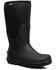 Image #1 - Bogs Men's Classic Seamless Tall Waterproof Rubber Boots - Round Toe, Black, hi-res
