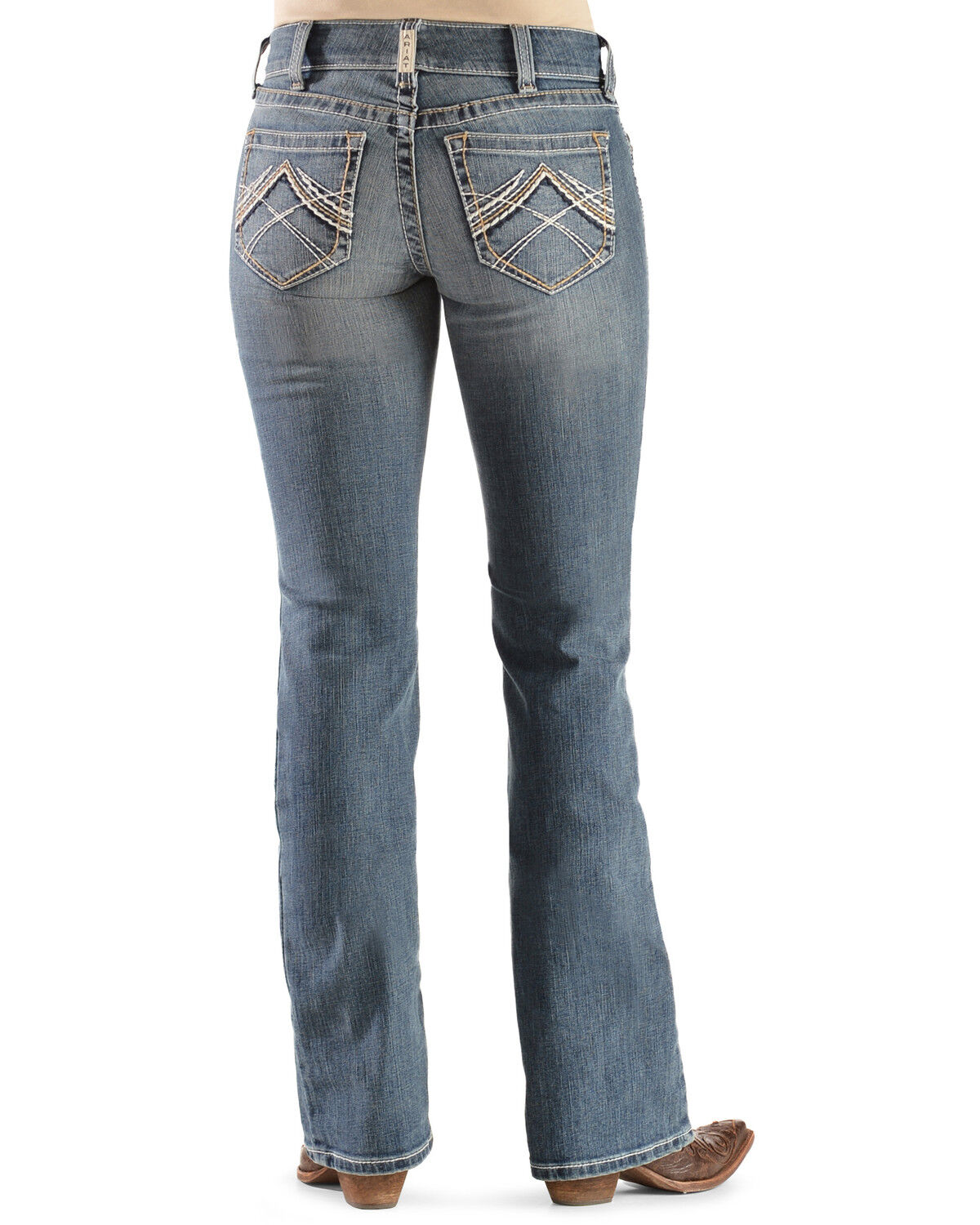 Image #1 - Ariat Women's Rainstorm Riding Jeans, Denim, hi-res