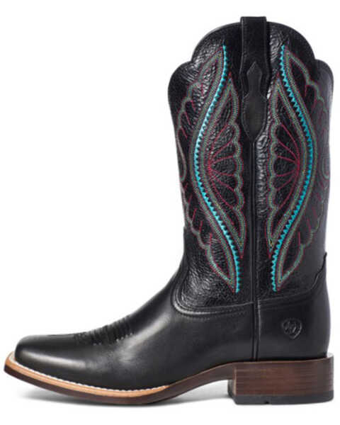 Image #2 - Ariat Women's Primetime Performance Western Boots - Wide Square Toe, Black, hi-res