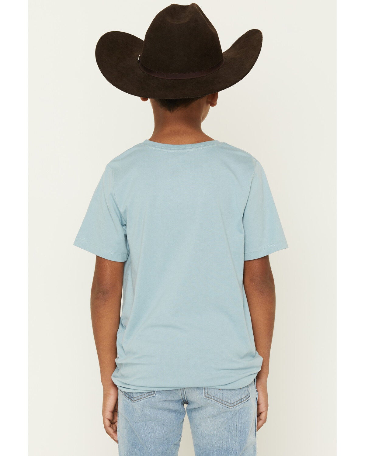 Image #4 - Sable Sky Boys' Scenic Cowboy Short Sleeve Graphic T-Shirt, Blue, hi-res