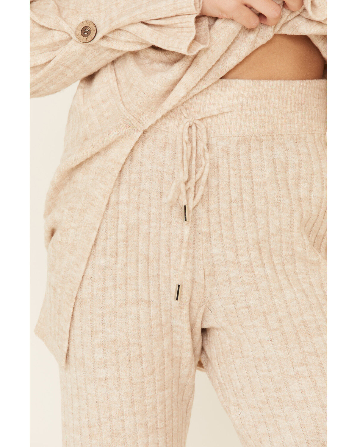 Image #4 - Free People Women's Around The Clock Jogger Sweatpants, Oatmeal, hi-res