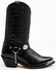 Laredo Men's Concho Harness Western Boots - Medium Toe, Black, hi-res