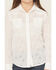 Image #3 - Roper Girls' Eyelet Long Sleeve Button-Down Western Shirt, White, hi-res