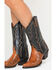 Dan Post Women's Cognac Water Snake Triad Cowgirl Boots - Snip Toe, , hi-res