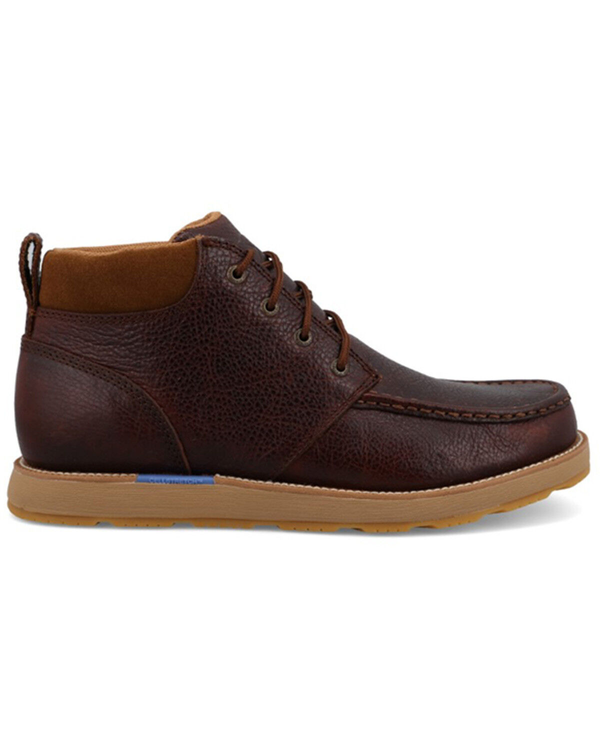 Image #2 - Twisted X Men's 5" CellStretch® Wedge Sole Boots - Moc Toe, Mahogany, hi-res
