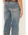 Image #4 - Hooey X Rock & Roll Denim Boys' Medium Wash Step Bootcut Stretch Denim Jeans, Blue, hi-res