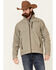 Image #1 - Cinch Men's Grey CC Zip-Front Bonded Jacket , , hi-res