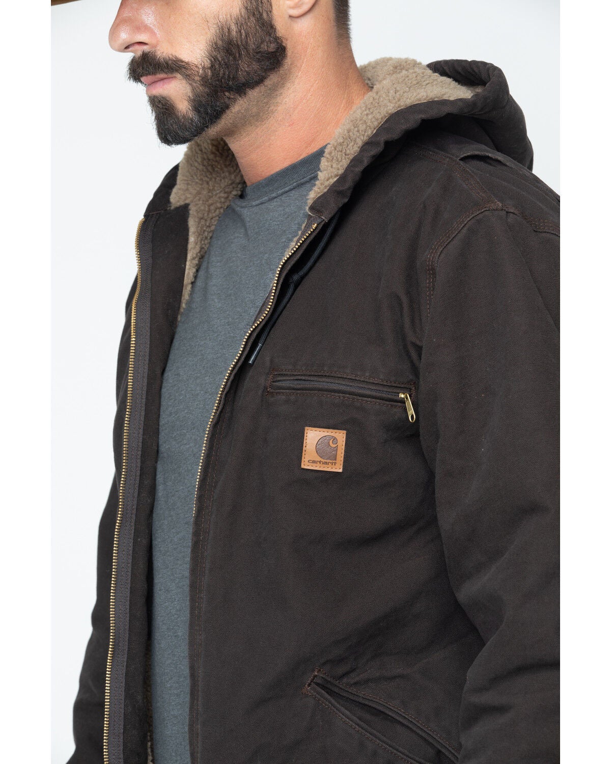 Image #4 - Carhartt Sierra Sherpa Lined Work Jacket, , hi-res