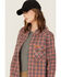 Image #2 - Wrangler Women's FR Plaid Print Long Sleeve Snap Work Shirt, Red, hi-res