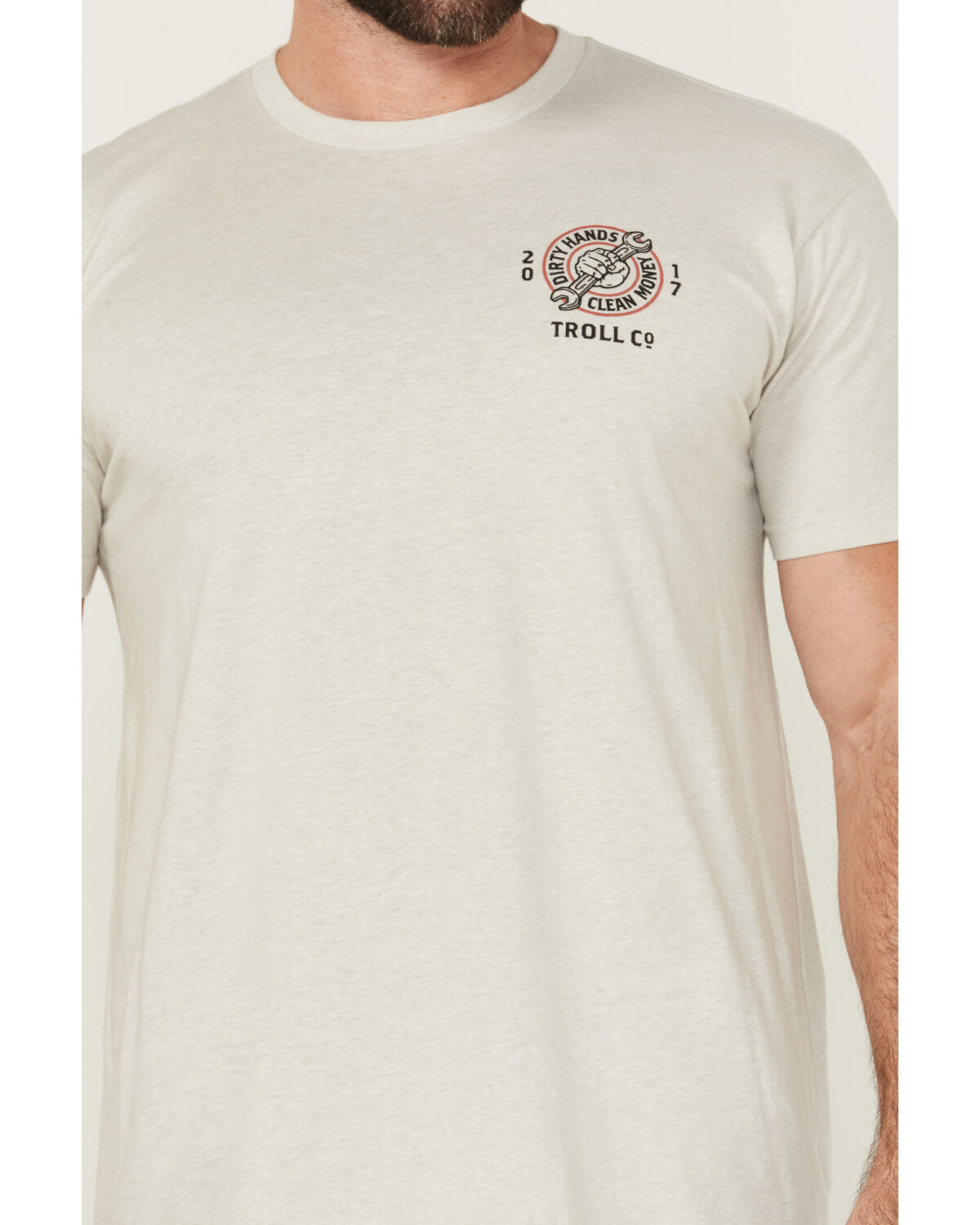 Image #4 - Troll Co Men's DHCM Wrencher Short Sleeve Graphic T-Shirt, Sand, hi-res