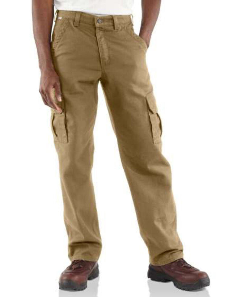 Carhartt Flame Resistant Canvas Cargo Pants, Khaki, hi-res