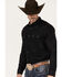 Moonshine Spirit Doe Skin Long Sleeve Snap Western Shirt, Black, hi-res