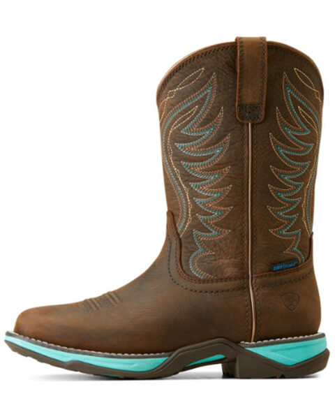 Image #2 - Ariat Women's Anthem Waterproof Western Boots - Broad Square Toe , Brown, hi-res
