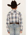 Image #4 - Ariat Boys' Haston Plaid Print Long Sleeve Snap Western Shirt, White, hi-res
