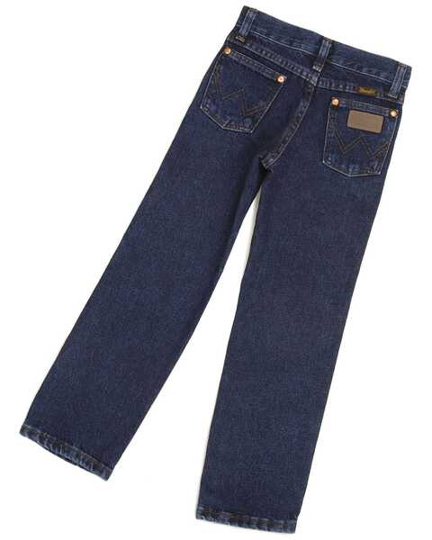 Wrangler Boys' Cowboy Cut Denim Jeans, Dark Indigo, hi-res