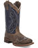 Image #1 - Laredo Women's Dragon Fly Embellished Western Boots - Broad Square Toe, Navy, hi-res