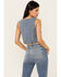 Image #5 - Idyllwind Women's Medium Wash Embellished Stretch Denim Vest, Medium Wash, hi-res