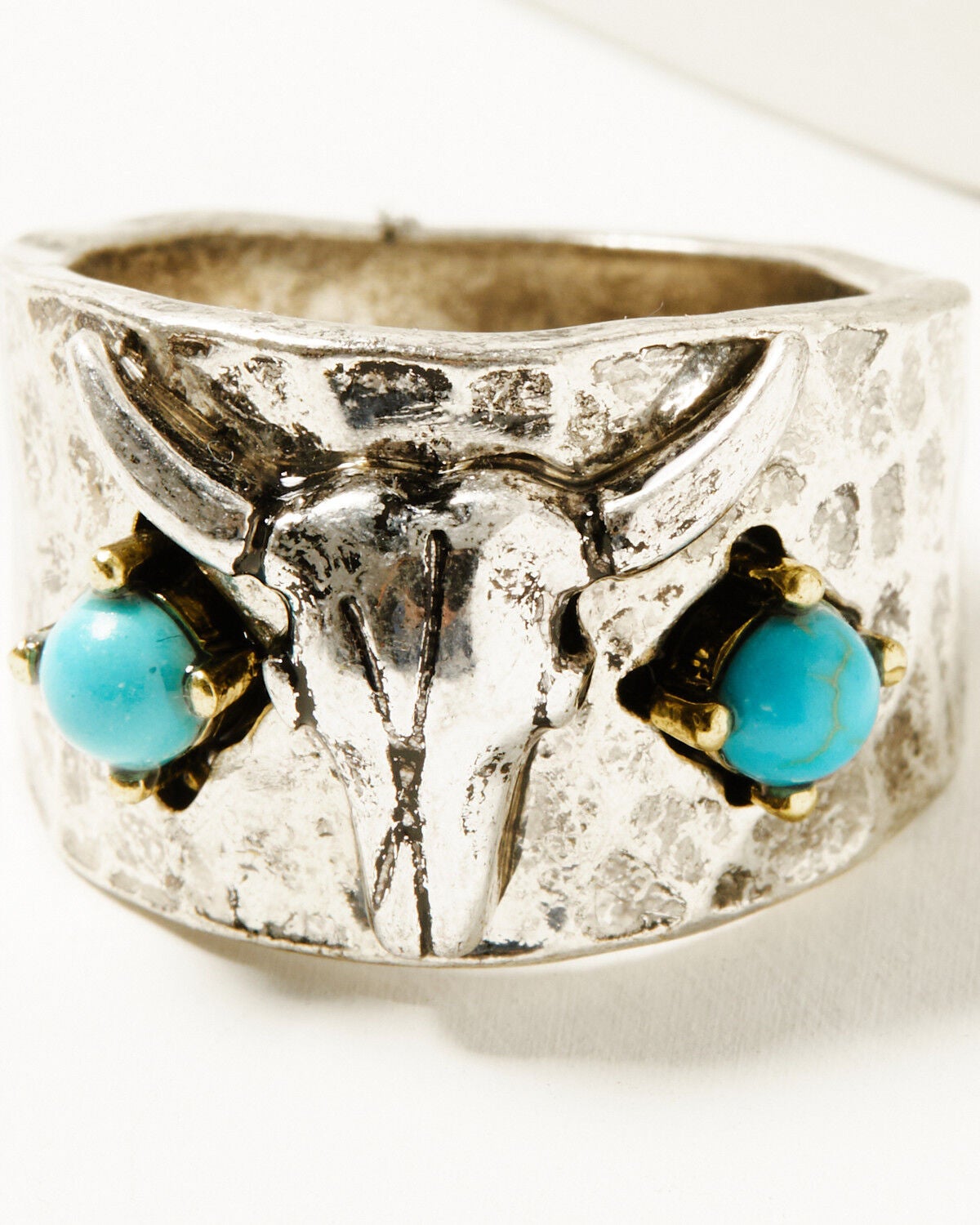 Image #4 - Shyanne Women's Americana Longhorn Ring Set - 5 Piece, Silver, hi-res