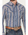 Image #3 - Cody James Men's Sky Lodge Striped Print Long Sleeve Pearl Snap Western Shirt, Blue, hi-res