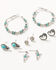Image #1 - Shyanne Women's Cowgirl Charm Earring Set - 5 Piece, Silver, hi-res