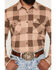 Image #3 - Cody James Men's Range Rider Plaid Print Long Sleeve Button-Down Shirt, Tan, hi-res