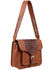 Scully Women's Tooled Flag Handbag, Brown, hi-res