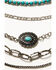 Shyanne Women's Turquoise Multi Chain Necklace & Earring Set, Silver, hi-res