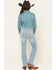 Image #3 - Shyanne Girls' Light Wash Shayla Bootcut Stretch Denim Riding Jeans, Light Wash, hi-res