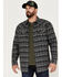 Image #1 - Moonshine Spirit Men's Southwestern Long Sleeve Flannel Western Shirt, Grey, hi-res