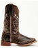 Image #2 - Laredo Women's Underlay Performance Western Boots - Broad Square Toe, Chocolate, hi-res