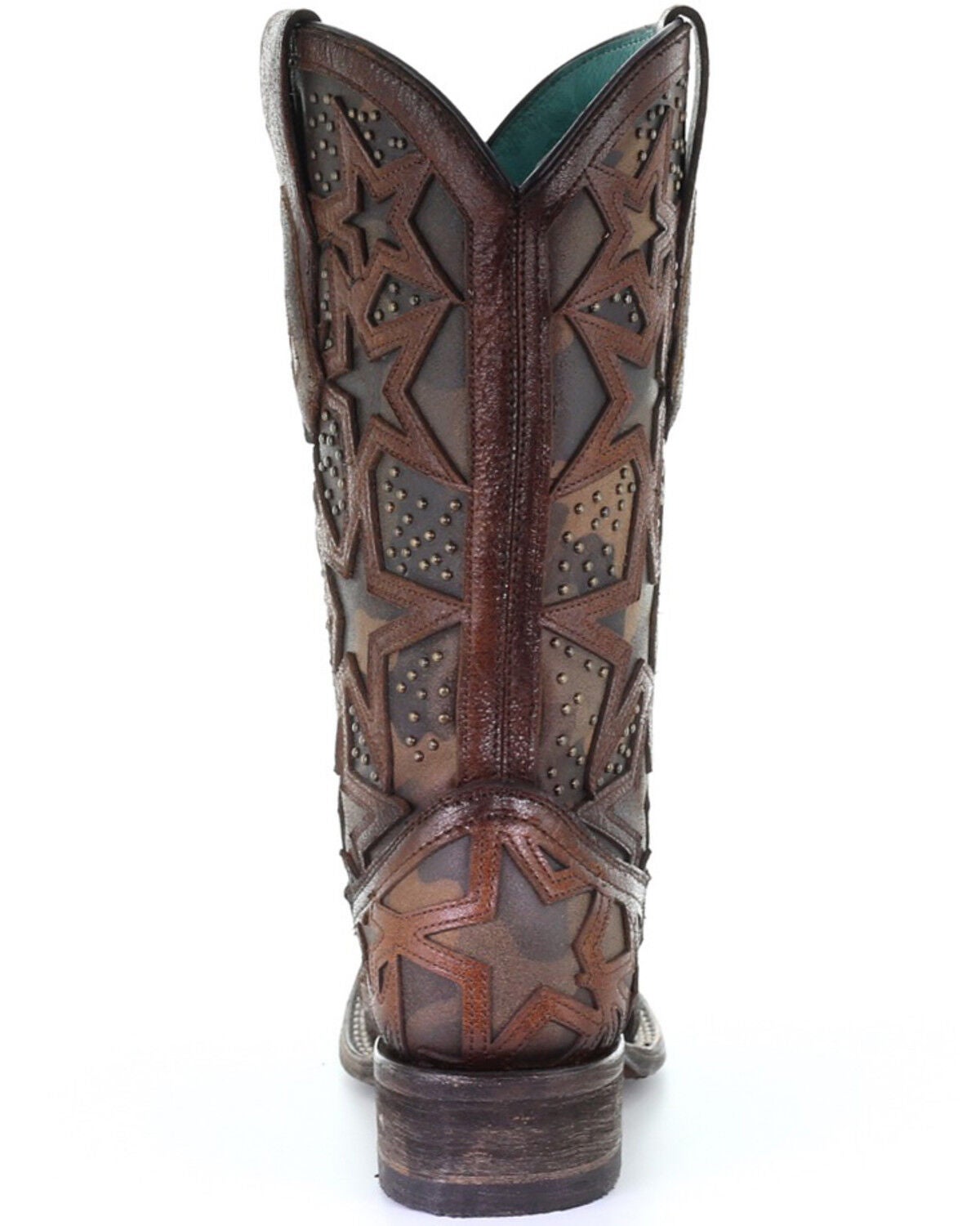 camo square toe boots