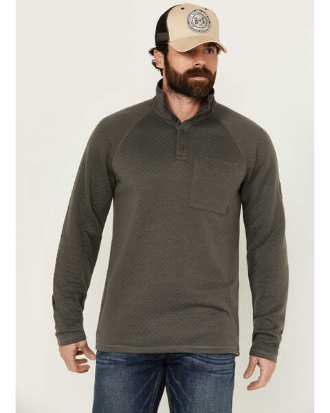Brothers and Sons Men's Uinta Quilted Pullover , Dark Grey, hi-res