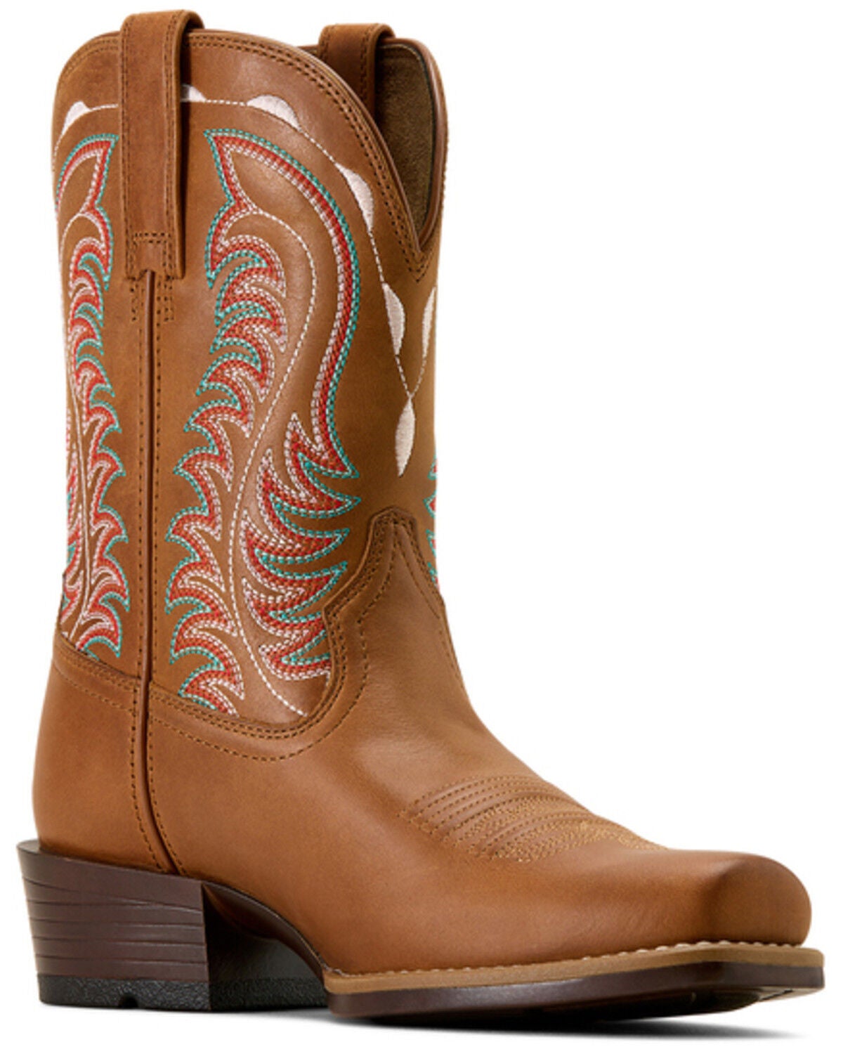 Ariat Women's Salina Performance Western Boots - Square Toe, Tan, hi-res