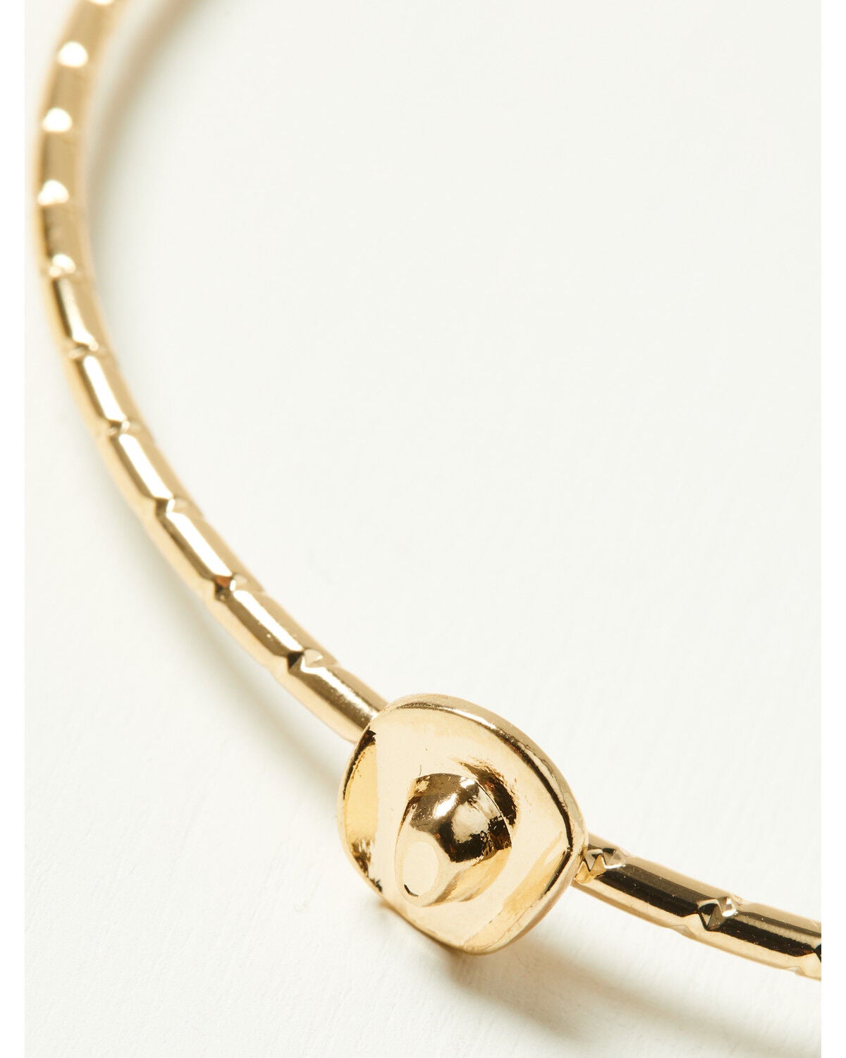 Image #2 - Shyanne Women's Horseshoe Hat Bangle Bracelet Set - 4 Piece, Gold, hi-res