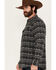 Image #2 - Moonshine Spirit Men's Smoke Signal Southwestern Striped Long Sleeve Snap Western Shirt, Grey, hi-res