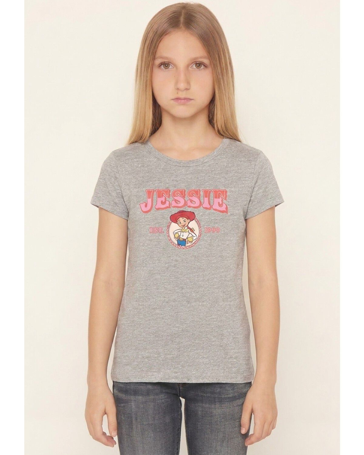 Toy Story Girls' Jessie Lockup Short Sleeve Graphic Tee, Multi, hi-res
