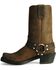 Image #4 - Durango Women's Harness Western Boots - Square Toe, Brown, hi-res