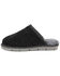 Image #3 - Superlamb Men's Khulan Suede Slippers - Round Toe, Black, hi-res