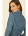 Image #4 - Wrangler Women's Medium Denim Snap Long Sleeve Western Shirt , Blue, hi-res