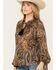 Image #2 - Revel Women's Paisley Print Long Sleeve Peasant Top, Brown, hi-res