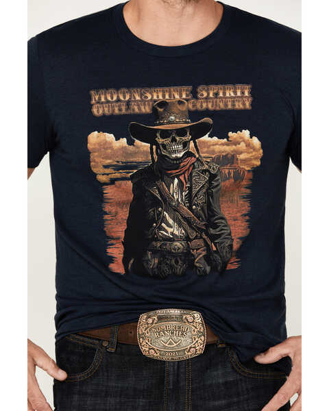 Image #3 - Moonshine Spirit Men's Mountain Short Sleeve Graphic T-Shirt , Dark Blue, hi-res